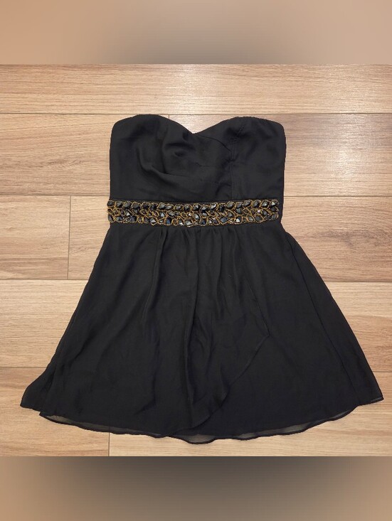 Trixxi Dresses & Skirts - Trixxi strapless black mini dress Size 7